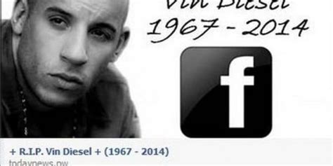 vin diesel nie żyje.
